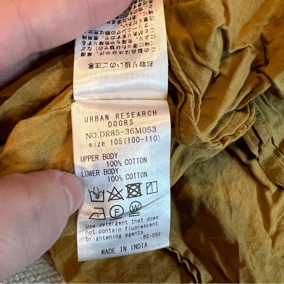 Urban Research Doors ochre layered dress size 105cm - Picture 4 of 10